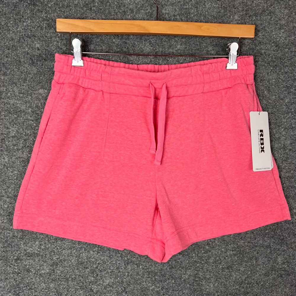 New RBX Active Womens Pink Athletic Shorts Size Large NWT